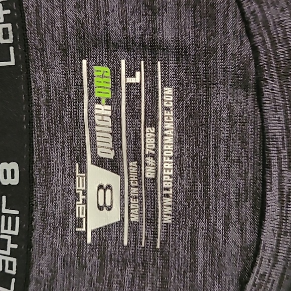3 Layer 8 Quick Dry Performance T-Shirts Size Large - Picture 5 of 7